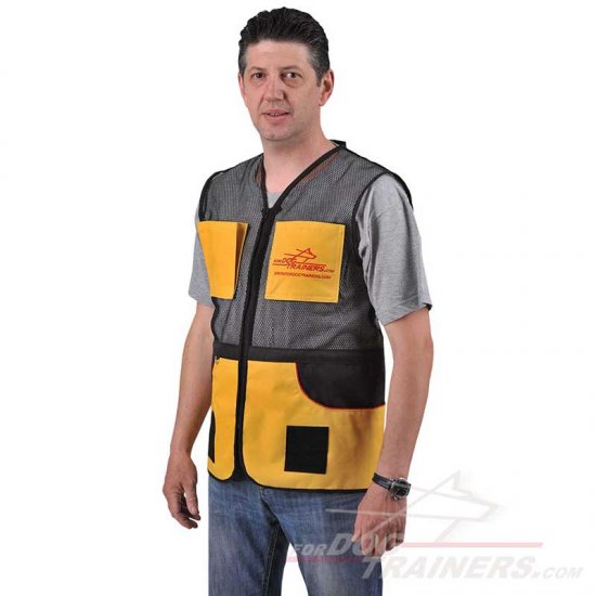 Air Ventilated Dog Training Vest with Convenient Large and Small Pockets