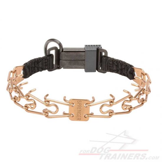 'Easy Taming' HS Dog Pinch Collar Designed of Curogan Alloy with Prong Diameter 1/11 inch (2.25 mm)