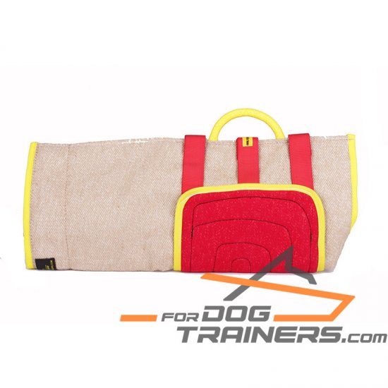 Durable Jute Cover with French Linen Patch for Bite Training Sleeves