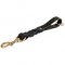 Short leather dog leash (pull tab leash) - L17