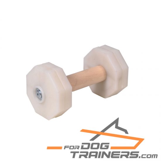 'Extreme Training' Wooden Dog Dumbbell with Plastic Removable Plates for Schutzhund Training II 1 kg (1000 gr)