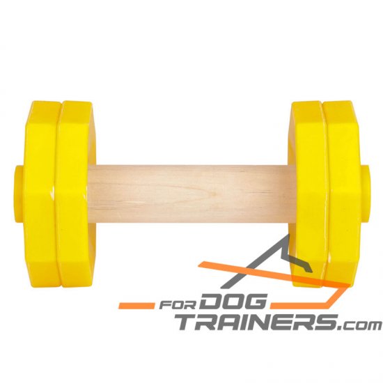 'Daily Training' Wooden Dog Dumbbell with Plastic Removable Plates for Schutzhund Training II 1000 g