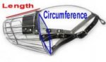 Lapinporokoira Wire Basket Dog Muzzles Size Chart - Lapinporokoira muzzle