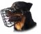 Rottweiler Wire Dog MUZZLE for winter with rubber cover