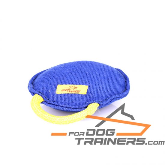 'Fast Bite' French Linen Dog Tug for Bite Training 8 * 8* 3 inch (20* 20* 7 cm) in size