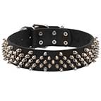 Rhomby Spiked Dog Collar for Stylish Walking
