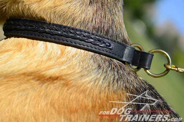 Carefully Hand Stitched With Strong Threads This Dog Collar Will Serve for Years