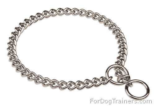 Choke dog collar - HS 51391 (02) 1/6 inch (4.0 mm) ( Made in Germany )