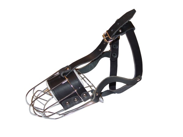 Metal Basket Dog Muzzle for Easy Breathing While Training